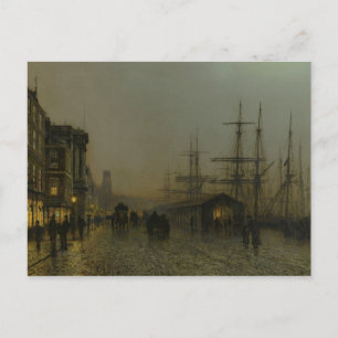 Carte Postale John Atkinson Grimshaw - Glasgow, samedi soir