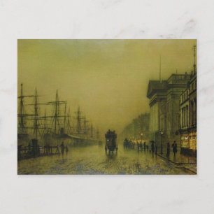 Carte Postale John Atkinson Grimshaw Quais Liverpool Douanes H