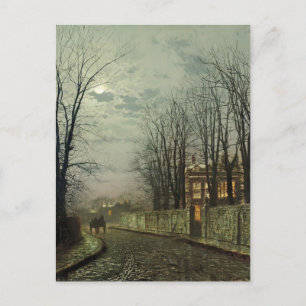 Carte Postale John Atkinson Grimshaw - Une Lune d'hiver