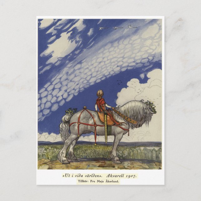 Carte Postale John Bauer - Dans le grand monde (Devant)