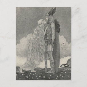 Carte Postale John Bauer - Freyja et Svipdag