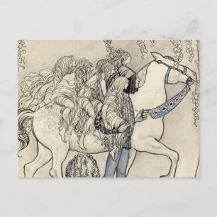 Carte Postale John Bauer - Le Cheval qu'il a conduit au Bit