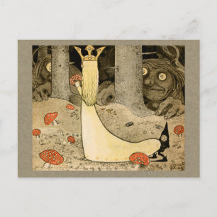 Carte Postale John Bauer Princess Daga et le troll CC0807