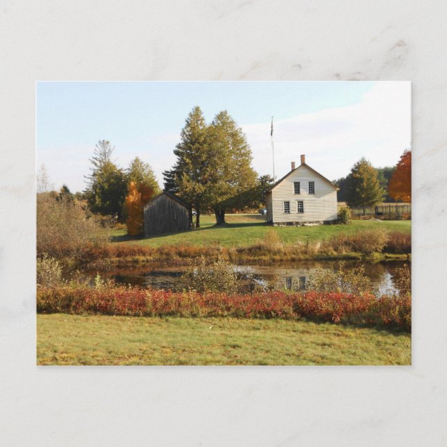 Carte Postale John Brown Farm Historique Adirondack Automne Grèv (Devant)