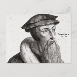 Carte postale - John Calvin "Cette carte postale m
