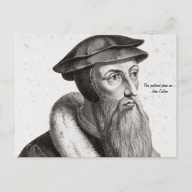 Carte postale - John Calvin "Cette carte postale m (Devant)