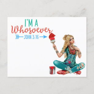 Carte Postale John coloré 3:16   Foi