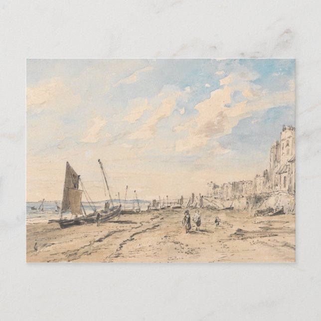 Carte Postale John Constable - Brighton Beach Regardant vers l'o (Devant)