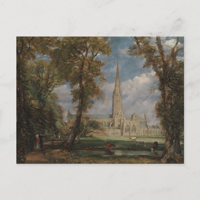 Carte Postale John Constable | Cathédrale de Salisbury de Bish (Devant)