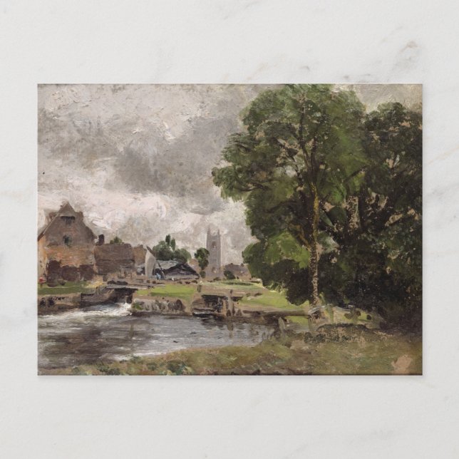Carte Postale John Constable | Dedham Lock and Mill (Devant)