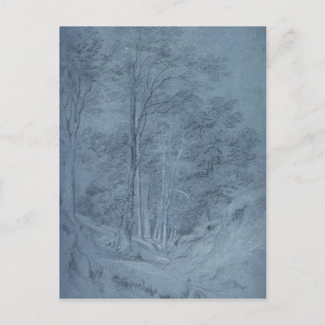 Carte Postale John Constable | Étude des cendres et autres arbre (Devant)