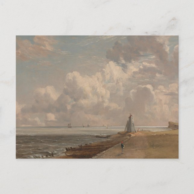 Carte Postale John Constable - Harwich - Le phare bas (Devant)