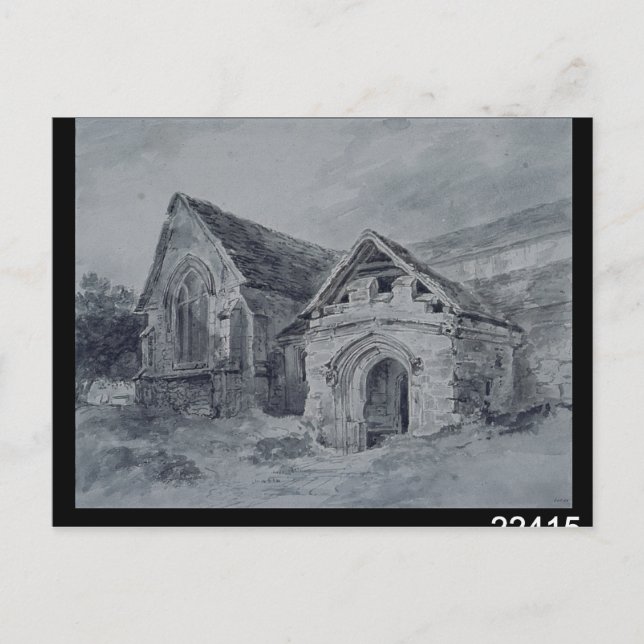 Carte Postale John Constable | Porche et transept d'une église,  (Devant)