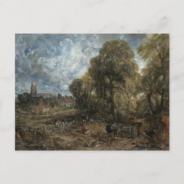 Carte Postale John Constable - Stoke-by-Nayland (Devant)