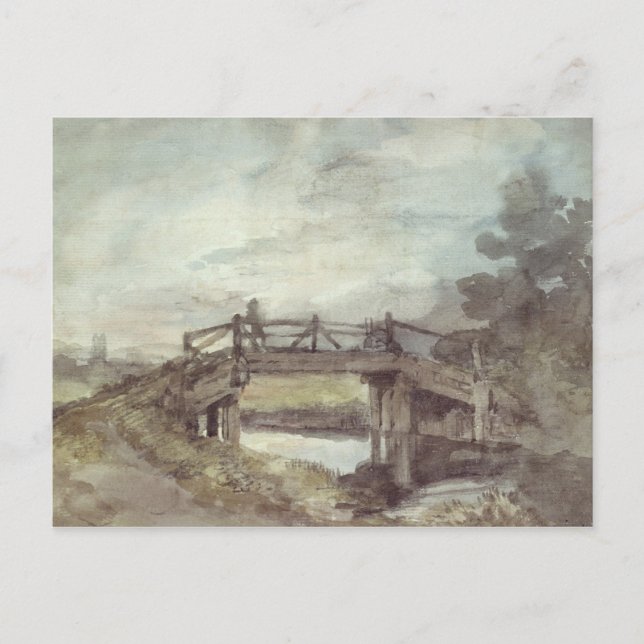 Carte Postale John Constable | Un pont sur la pierre (Devant)