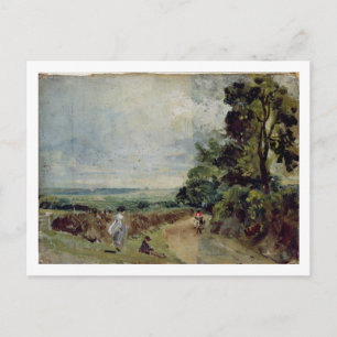 Carte Postale John Constable   Une route de campagne avec arbres
