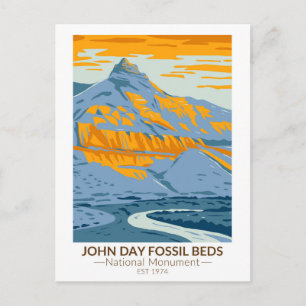 Carte Postale John Day Fossil Beds National Monument Oregon Post