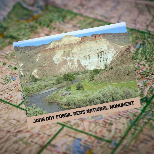 Carte Postale John Day Fossil Beds National Monument Travel (In Situ Map)
