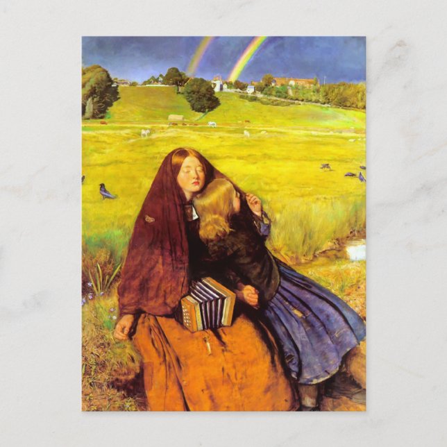 Carte Postale John Everett Millais - La fille aveugle (Devant)