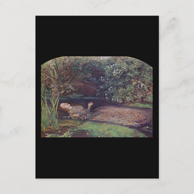 Carte Postale John Everett Millais Ophelia (Devant)