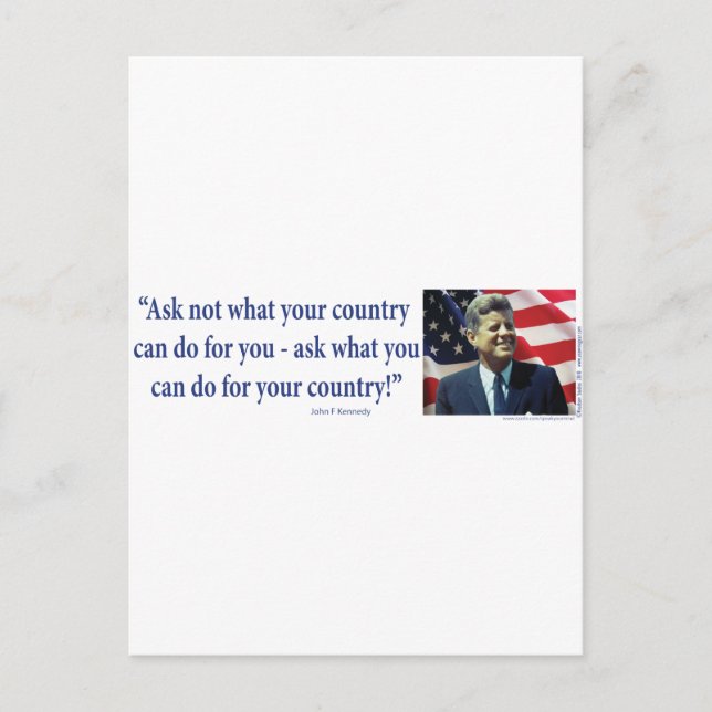 Carte Postale John F Kennedy (Devant)