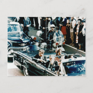 Carte Postale John F Kennedy et Jackie dans les Dallas Motorcade