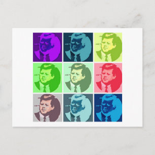Carte Postale John F Kennedy Pop Art