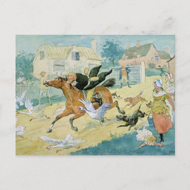 Carte Postale John Gilpin équitation à Edmonton (Devant)