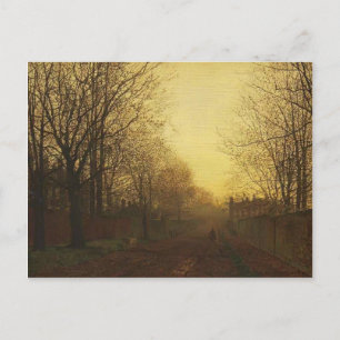 Carte Postale John Grimshaw - Wimbledon Park, automne après lueu