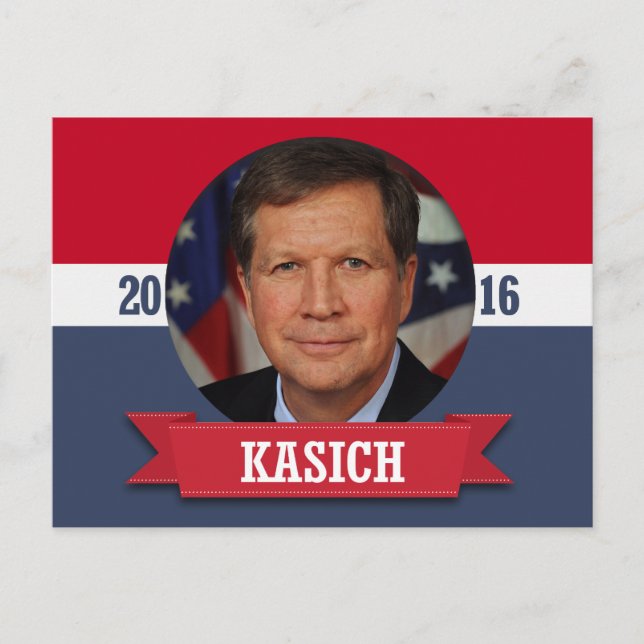 CARTE POSTALE JOHN KASICH 2016 (Devant)