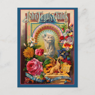 Carte Postale John Lewis Childs Fleurs rares Paquet de semences