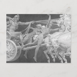 Carte Postale John Sargent- Apollo dans Son Chariot avec les Heu