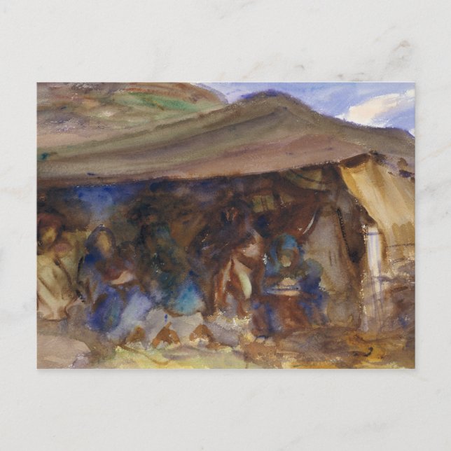 Carte Postale John Singer Sargent - Bedouin Tent (Devant)