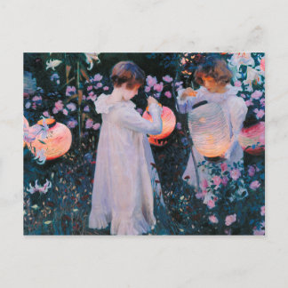 Carte Postale John Singer Sargent - Carnation, Lily, Lily, Rose.
