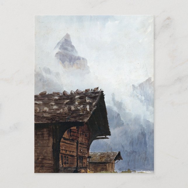 Carte Postale John Singer Sargent Chalets, Mürren (Devant)