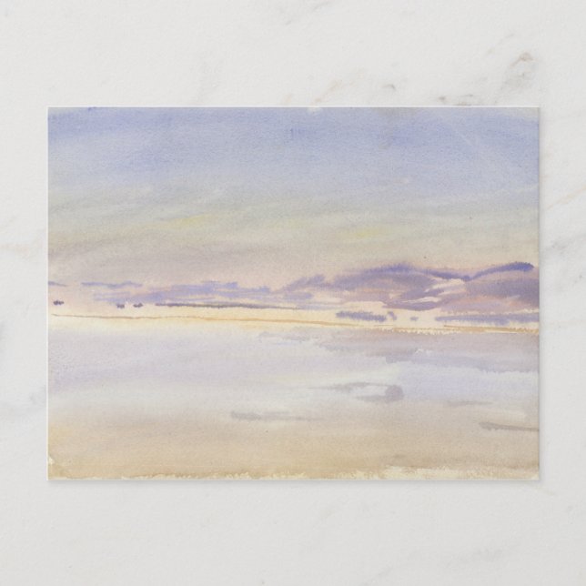 Carte Postale John Singer Sargent - Coucher du soleil en mer (Devant)