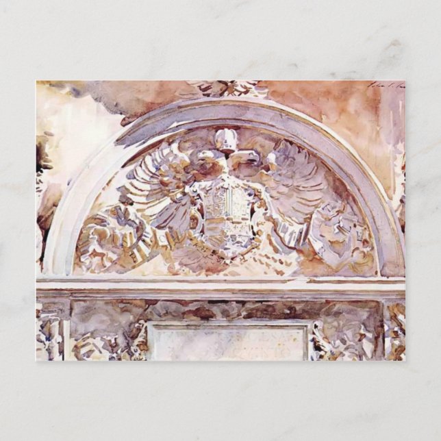 Carte Postale John Singer Sargent- Escutcheon de Charles V (Devant)