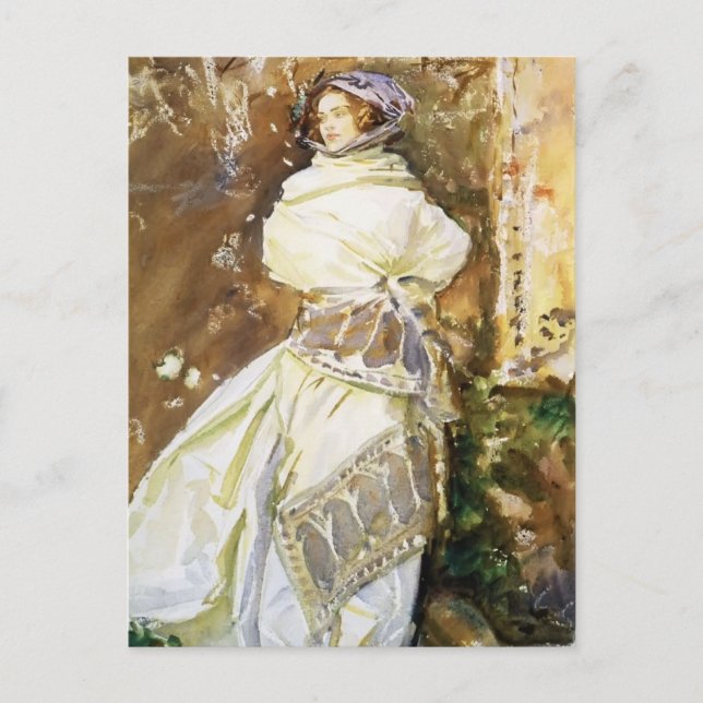 Carte Postale John Singer Sargent : Le châle cashmere (Devant)