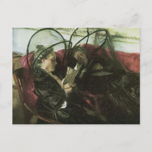 Carte Postale John Singer Sargent - Moustiquaires (Devant)