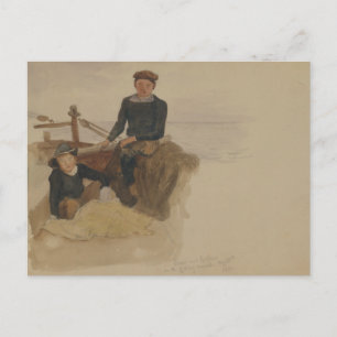 Carte Postale John Singer Sargent - Oscar et Bobino sur le poiss