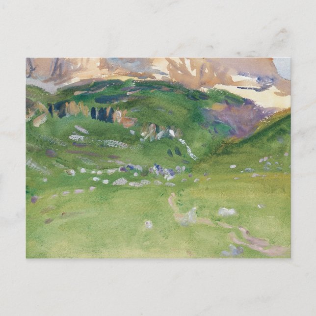 Carte Postale John Singer Sargent - Sellar Alp, Dolomites (Devant)