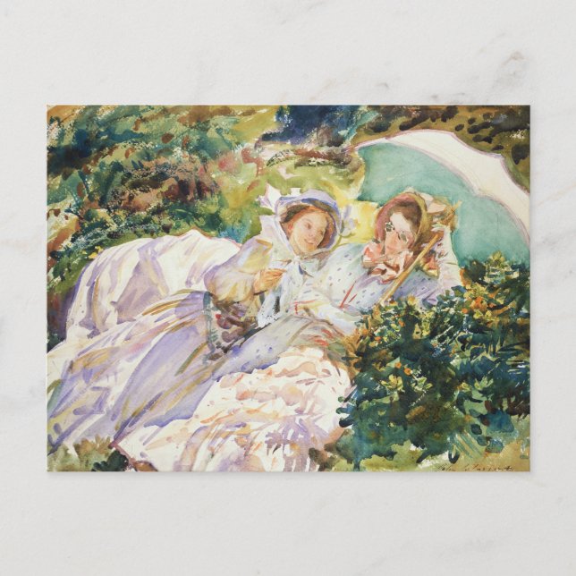 Carte Postale John Singer Sargent - Simplon Pass - The Tease (Devant)