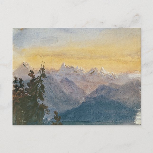 Carte Postale John Singer Sargent - Vue du Mont Pilatus (Devant)