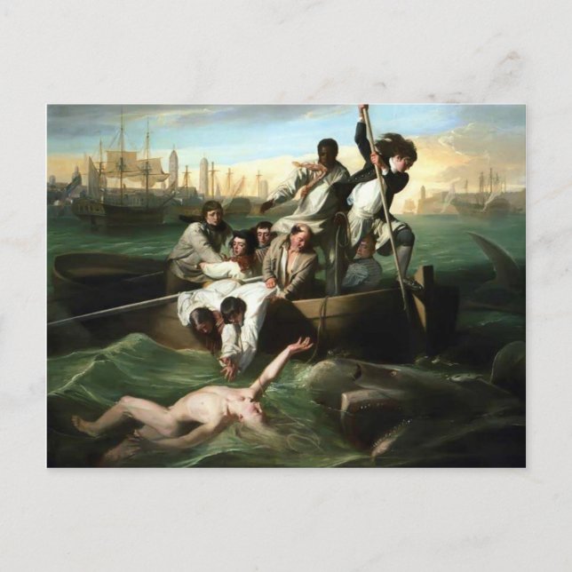 Carte Postale John Singleton Copley- Watson et le requin (Devant)