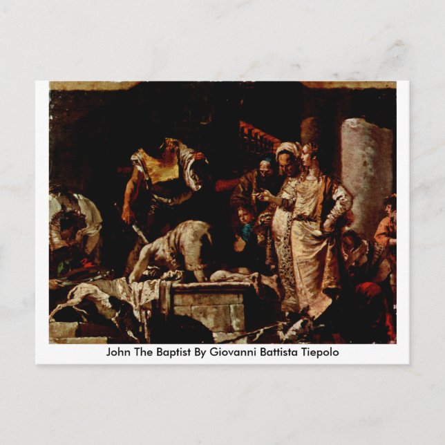 Carte Postale John The Baptist Par Giovanni Battista Tiepolo (Devant)