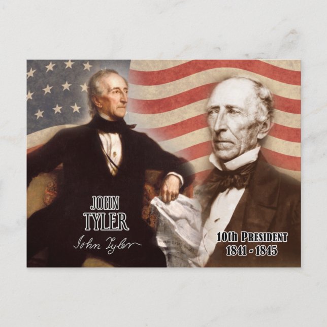 Carte Postale John Tyler - 10e président des États-Unis (Devant)