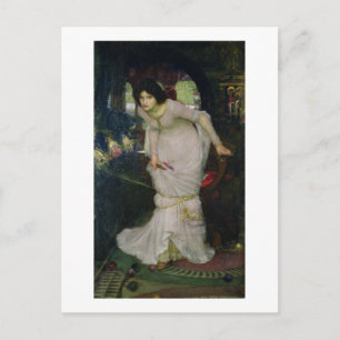 Carte Postale John W Waterhouse - La Dame De Shallot (1894)