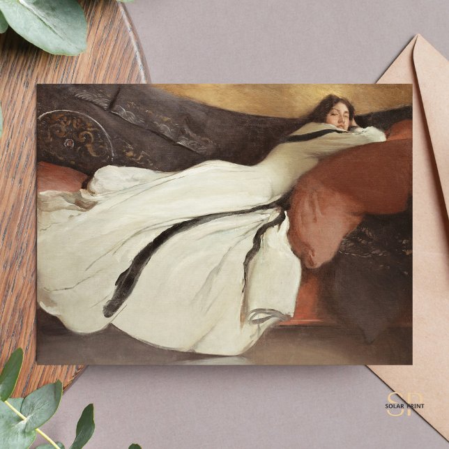 Carte Postale John White Alexander Repose Peinture Art Imprimer (Créateur téléchargé)