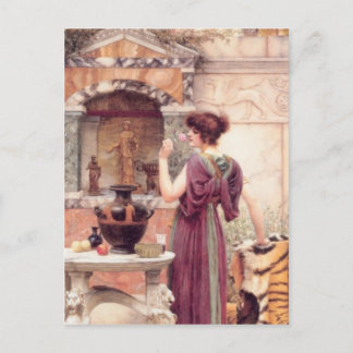 Carte Postale John William Godward - Au jardin