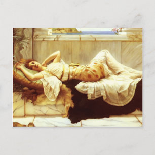 Carte Postale John William Godward- Liegende